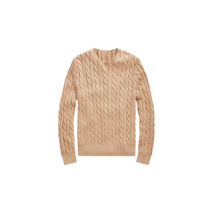 Klassischer RL Baumwollpullover mit Zopfmuster