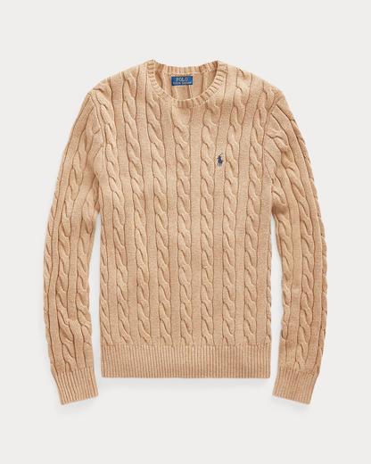 Classic RL Cable-Knit Cotton Sweater